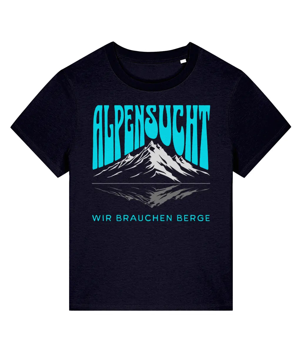 AlpenSucht® Organic Damen T-Shirt "Berge"