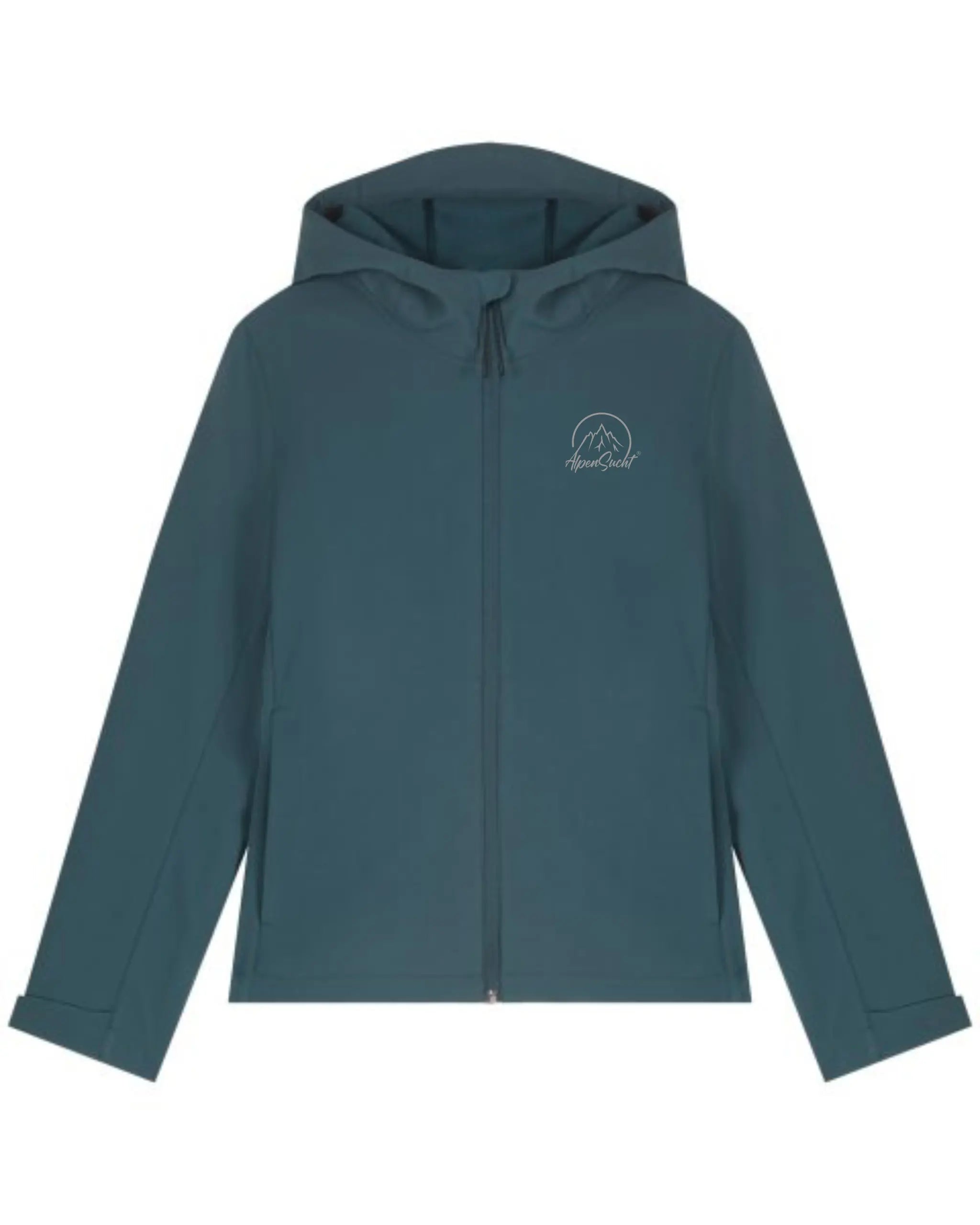 AlpenSucht® Damen Softshelljacke mit Kapuze