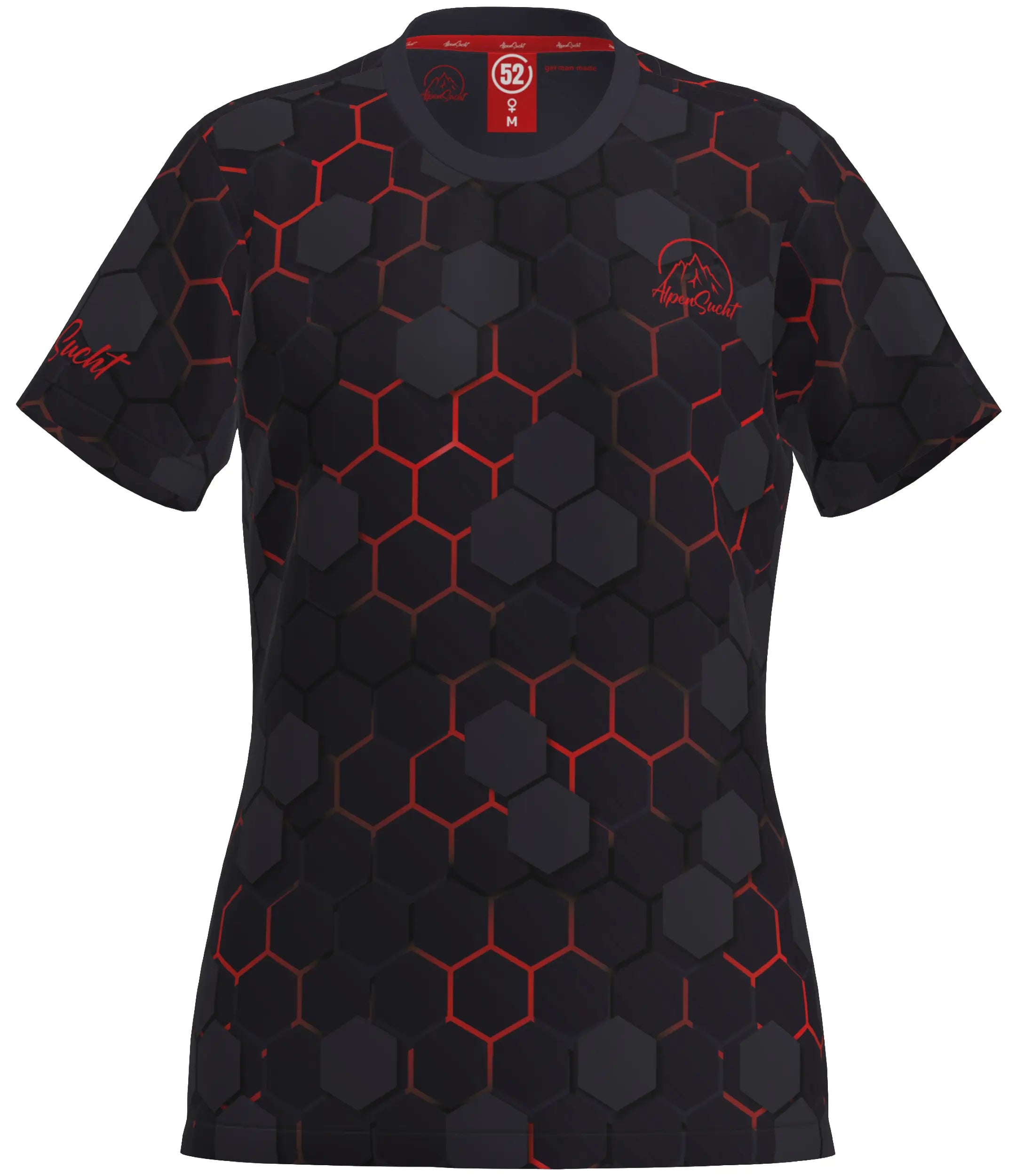 AlpenSucht® Damen Funktionsshirt "Hexagon"