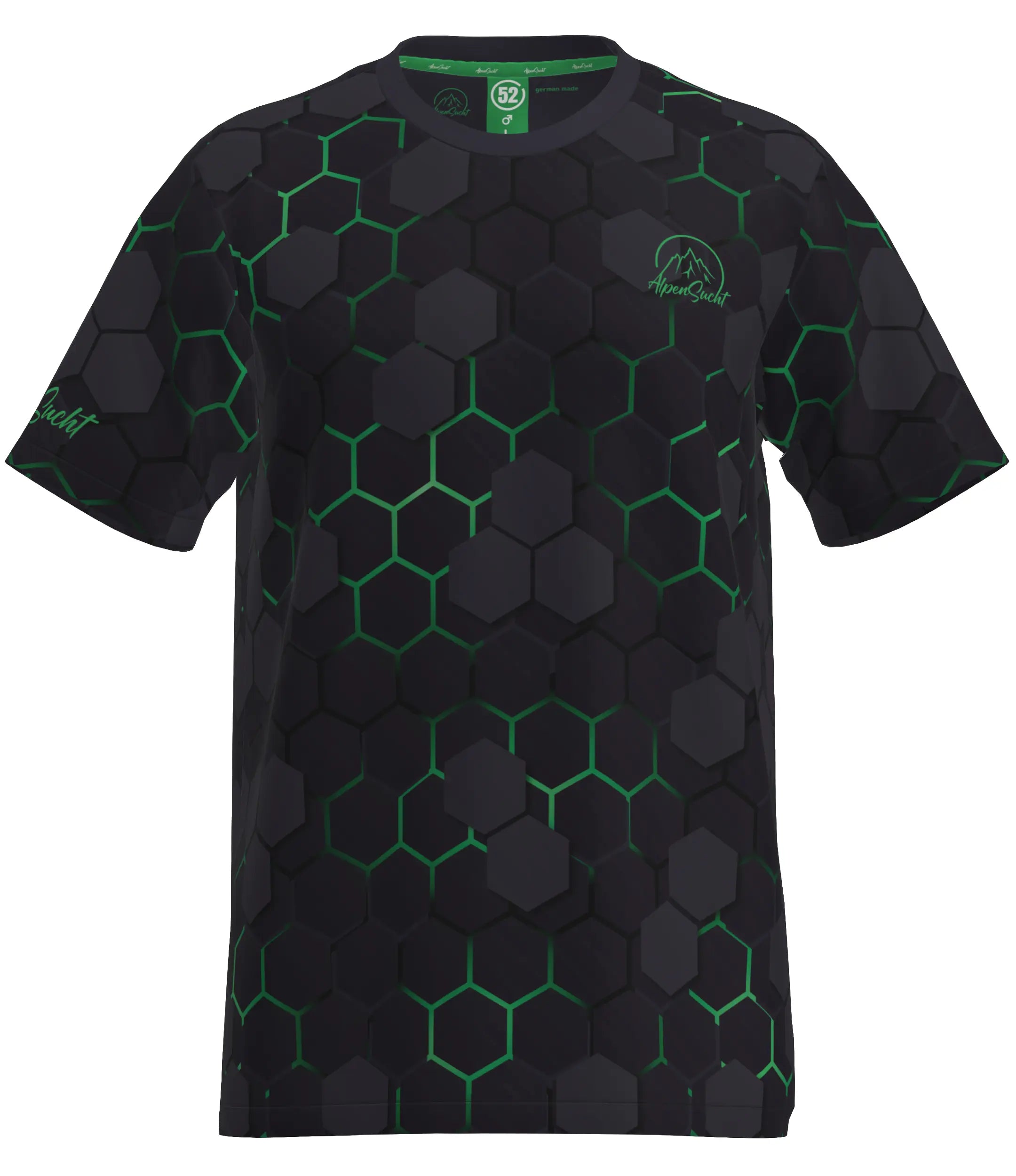 AlpenSucht® Herren Funktionsshirt "Hexagon"