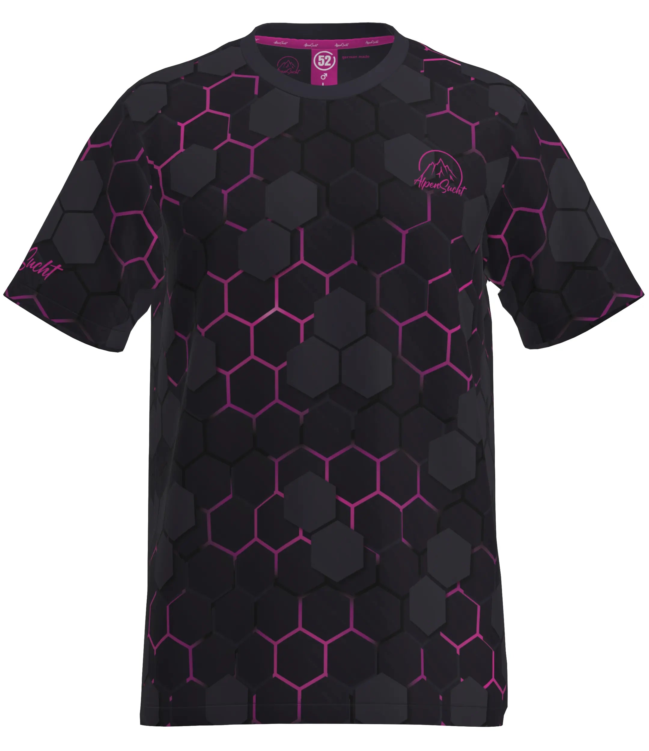 AlpenSucht® Herren Funktionsshirt "Hexagon"