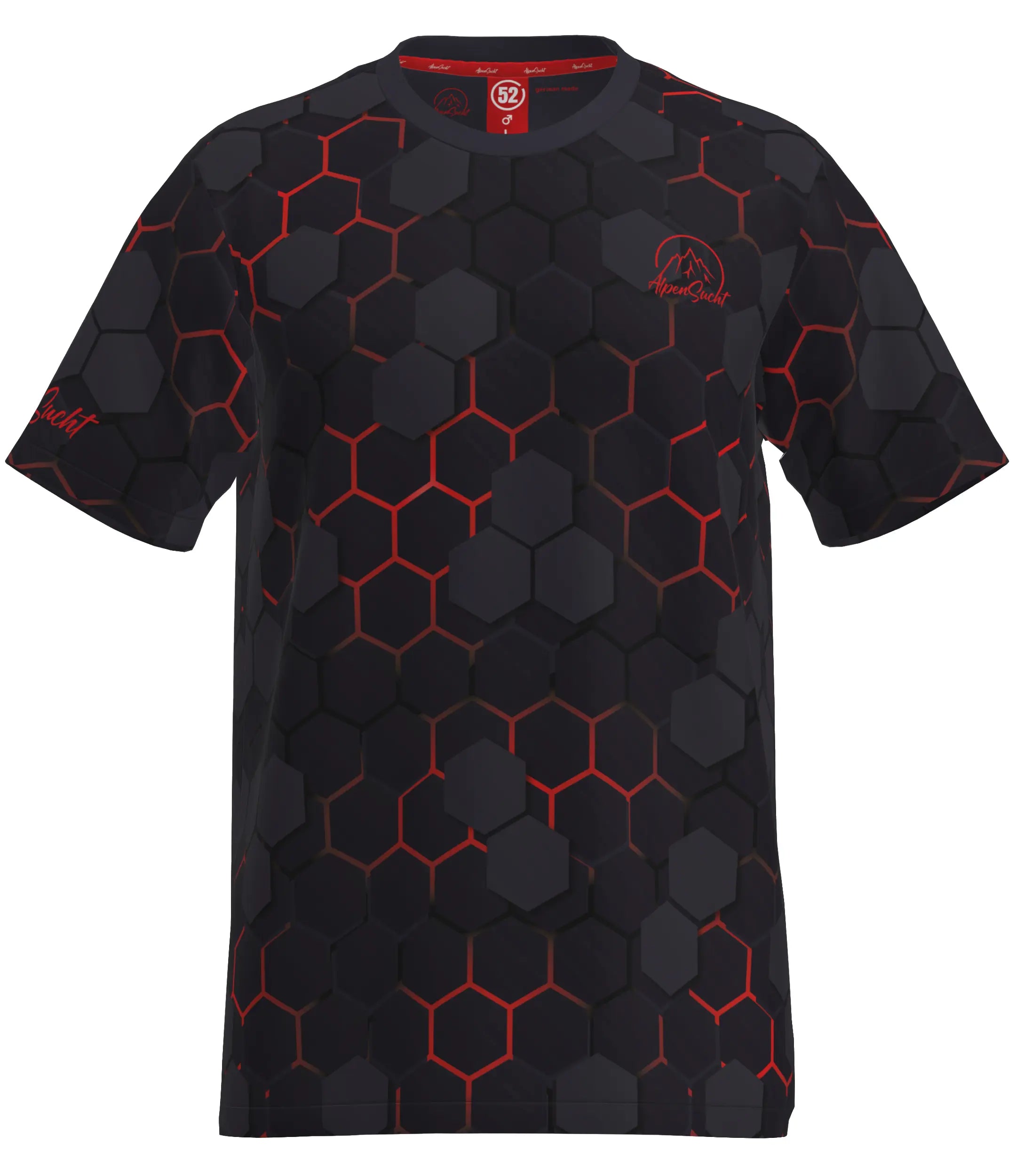 AlpenSucht® Herren Funktionsshirt "Hexagon"
