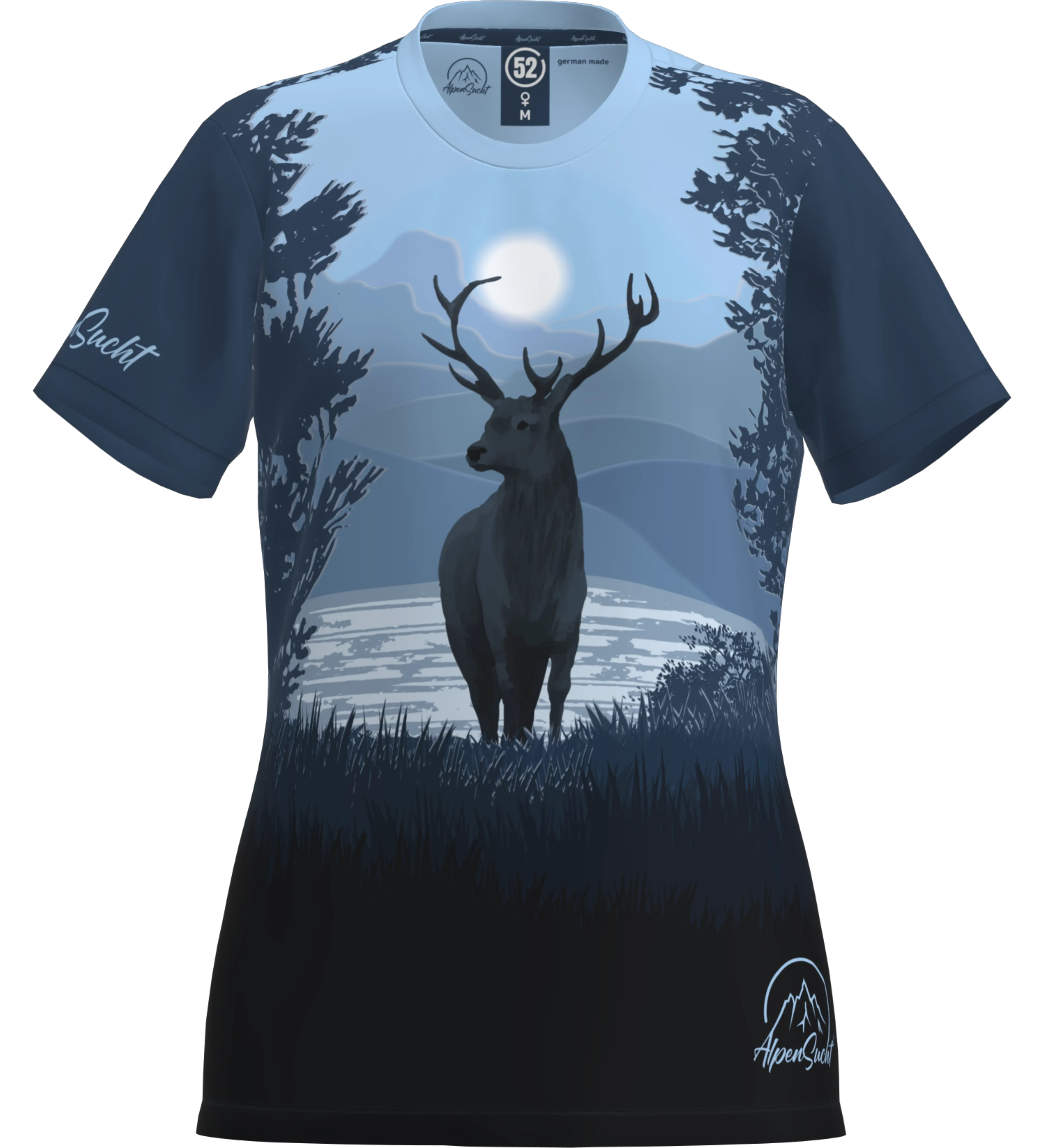 AlpenSucht® Damen Funktionsshirt "Hirsch"