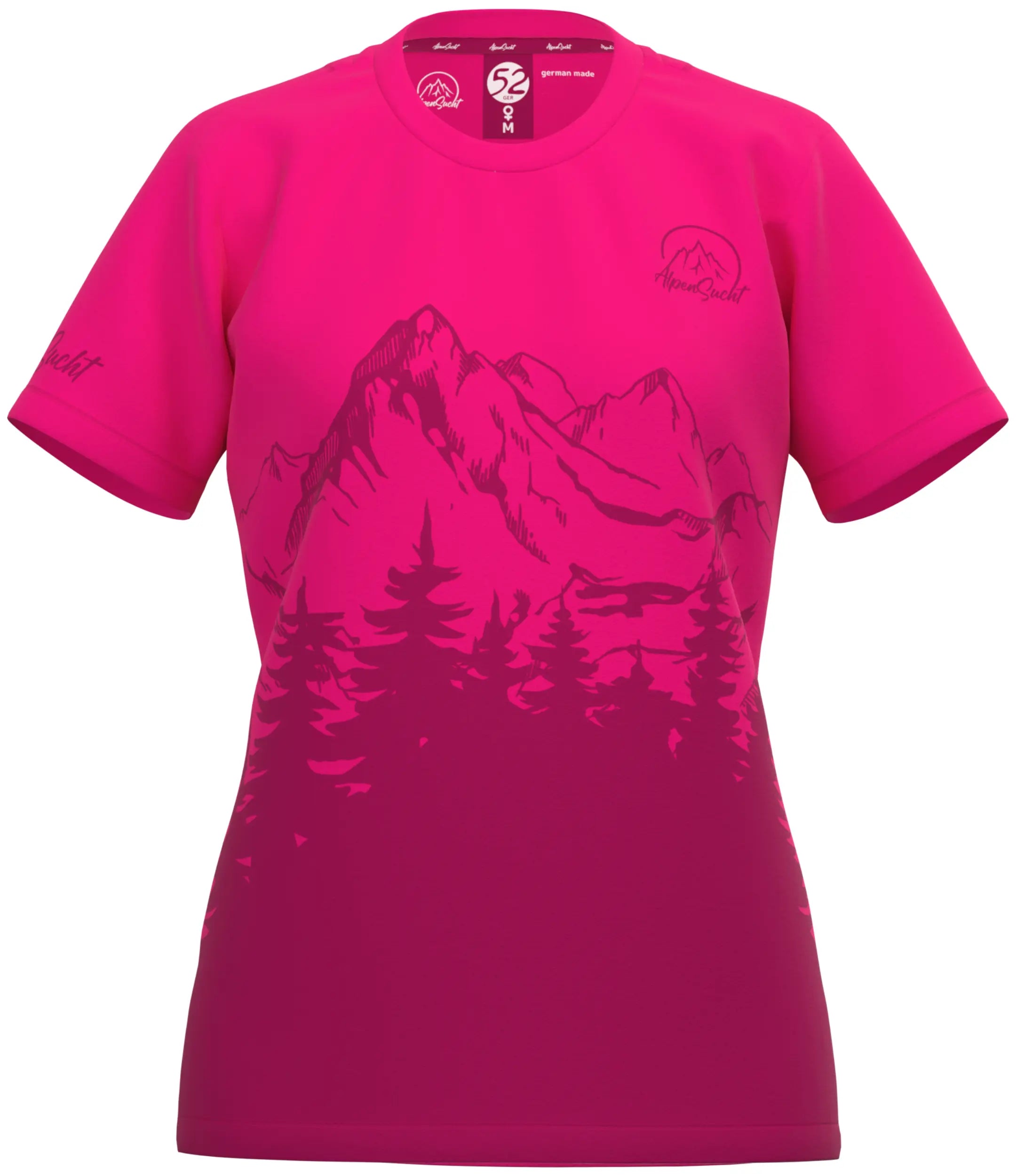 AlpenSucht® Damen Funktionsshirt "Wood"