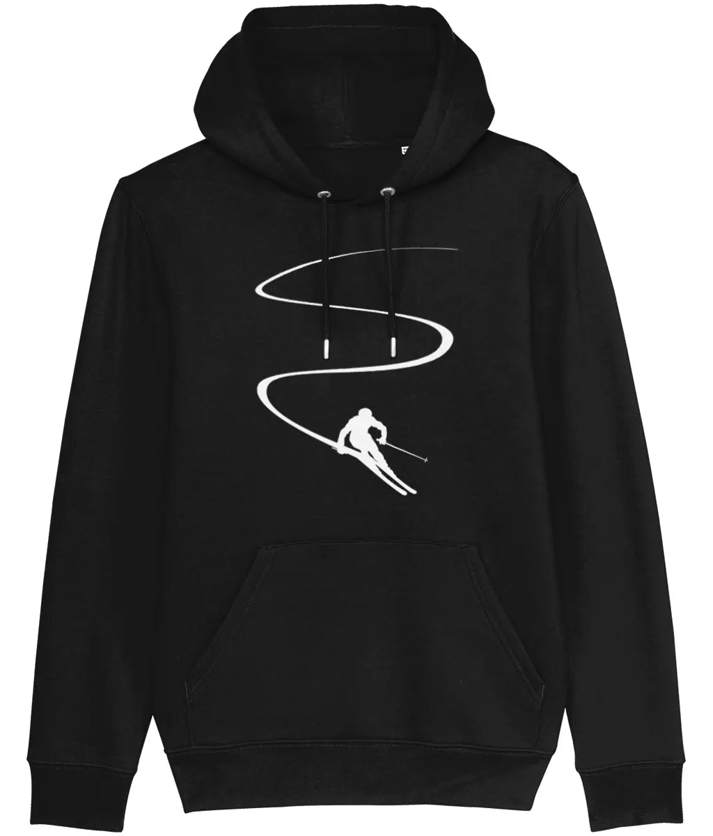 AlpenSucht® Unisex Hoodie "Skifahrer"