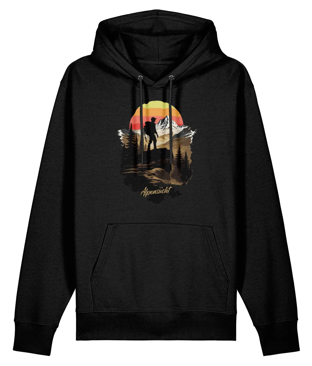 AlpenSucht® Unisex Hoodie "Wanderer"