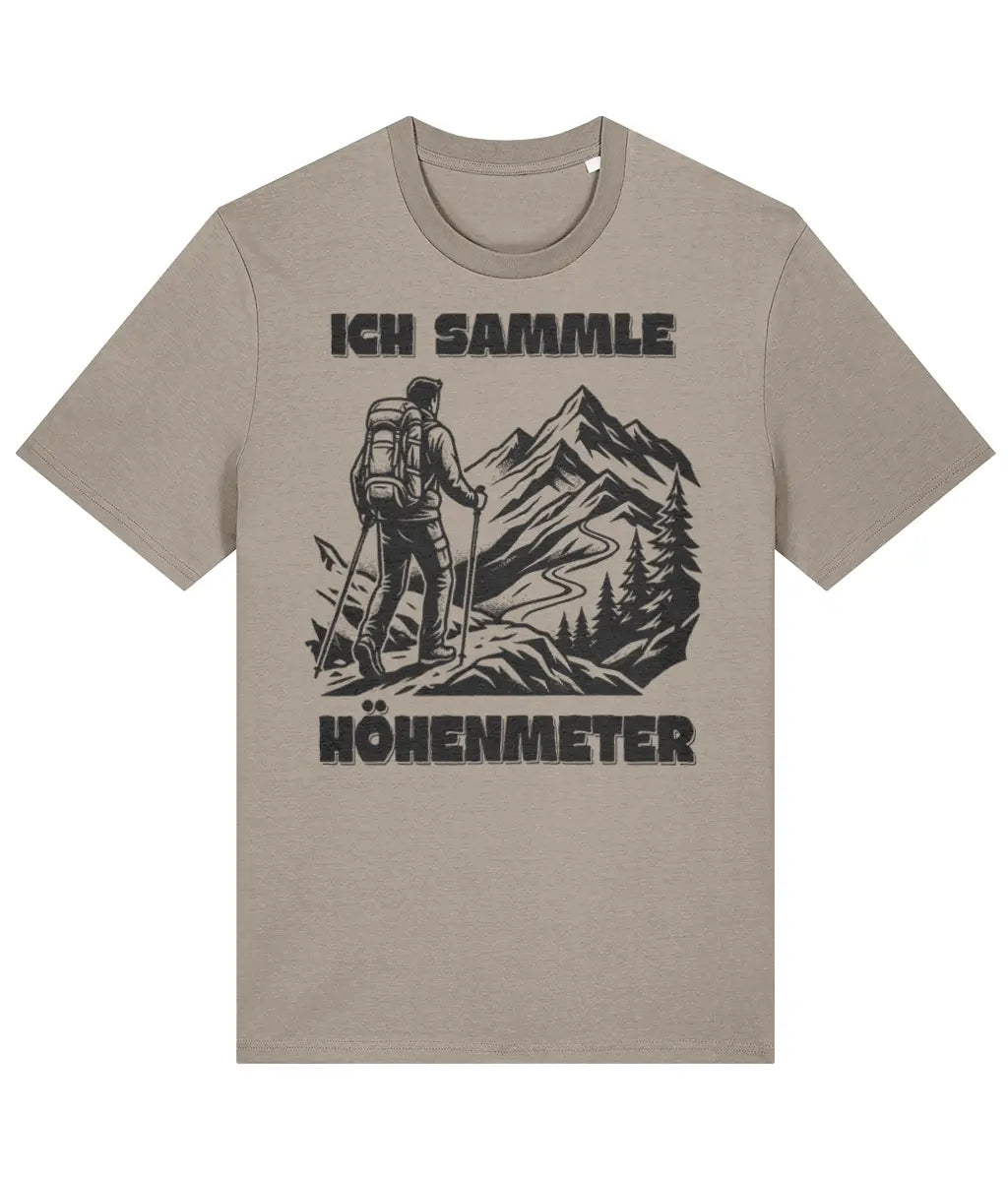 AlpenSucht® Organic Unisex T-Shirt "Ich sammle Höhenmeter"