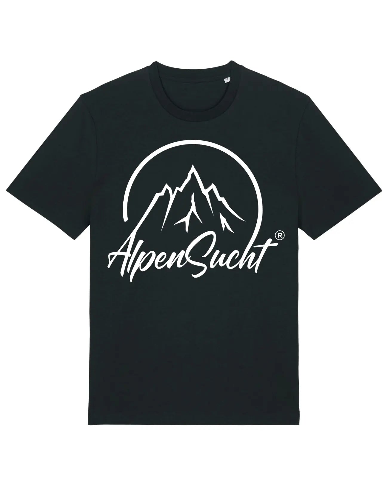 AlpenSucht® Organic Unisex T-Shirt mit weißem Logo