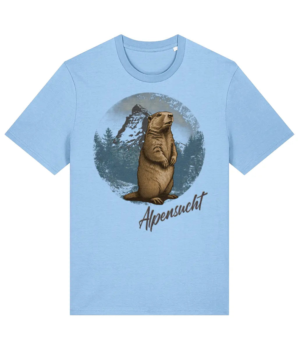 AlpenSucht® Organic Unisex T-Shirt "Murmeltier 2.0"
