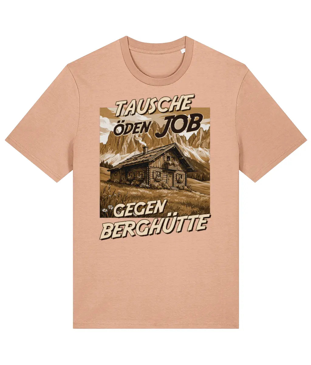 AlpenSucht® Organic Unisex T-Shirt "Berghütte 2.0"