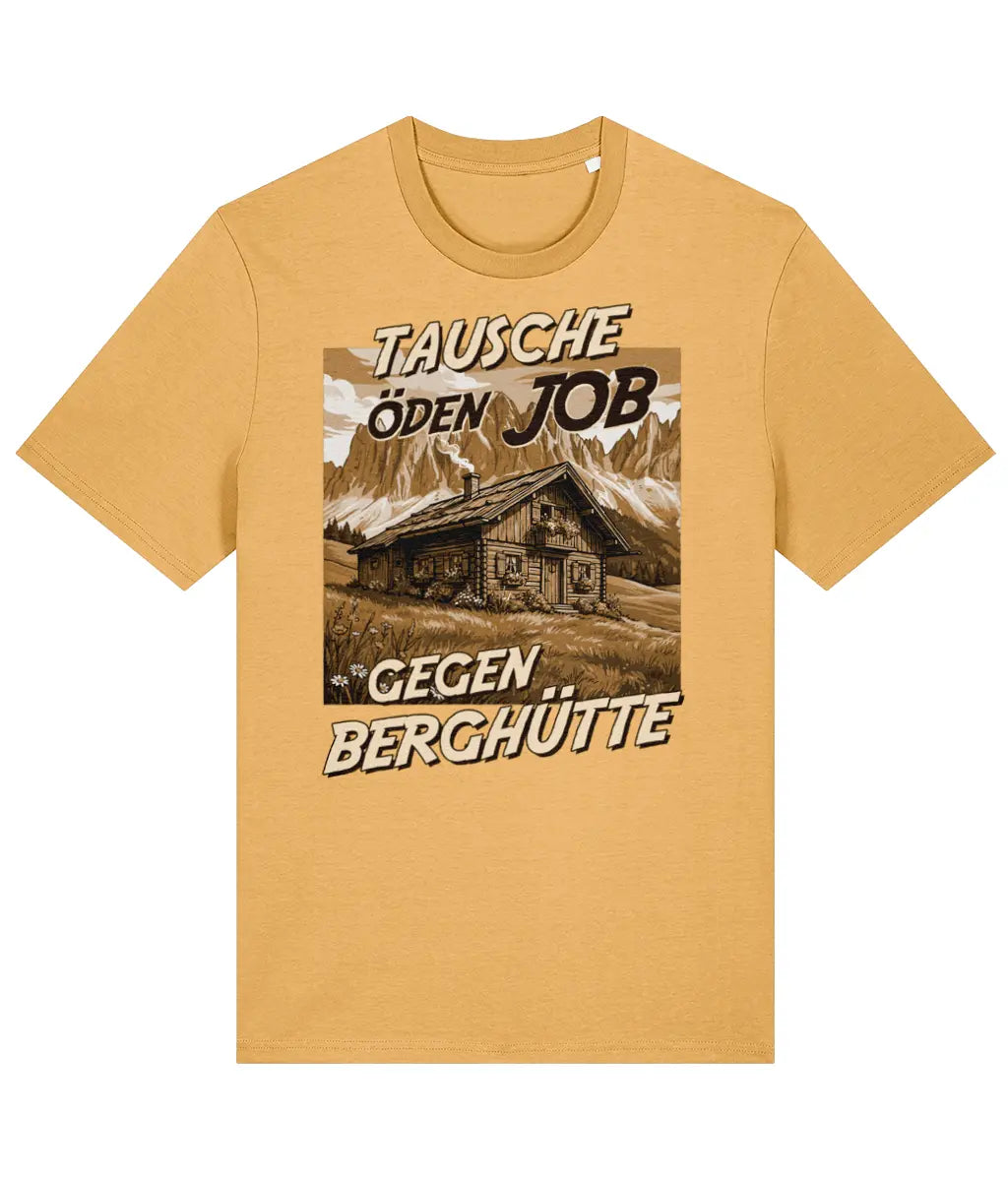 AlpenSucht® Organic Unisex T-Shirt "Berghütte 2.0"