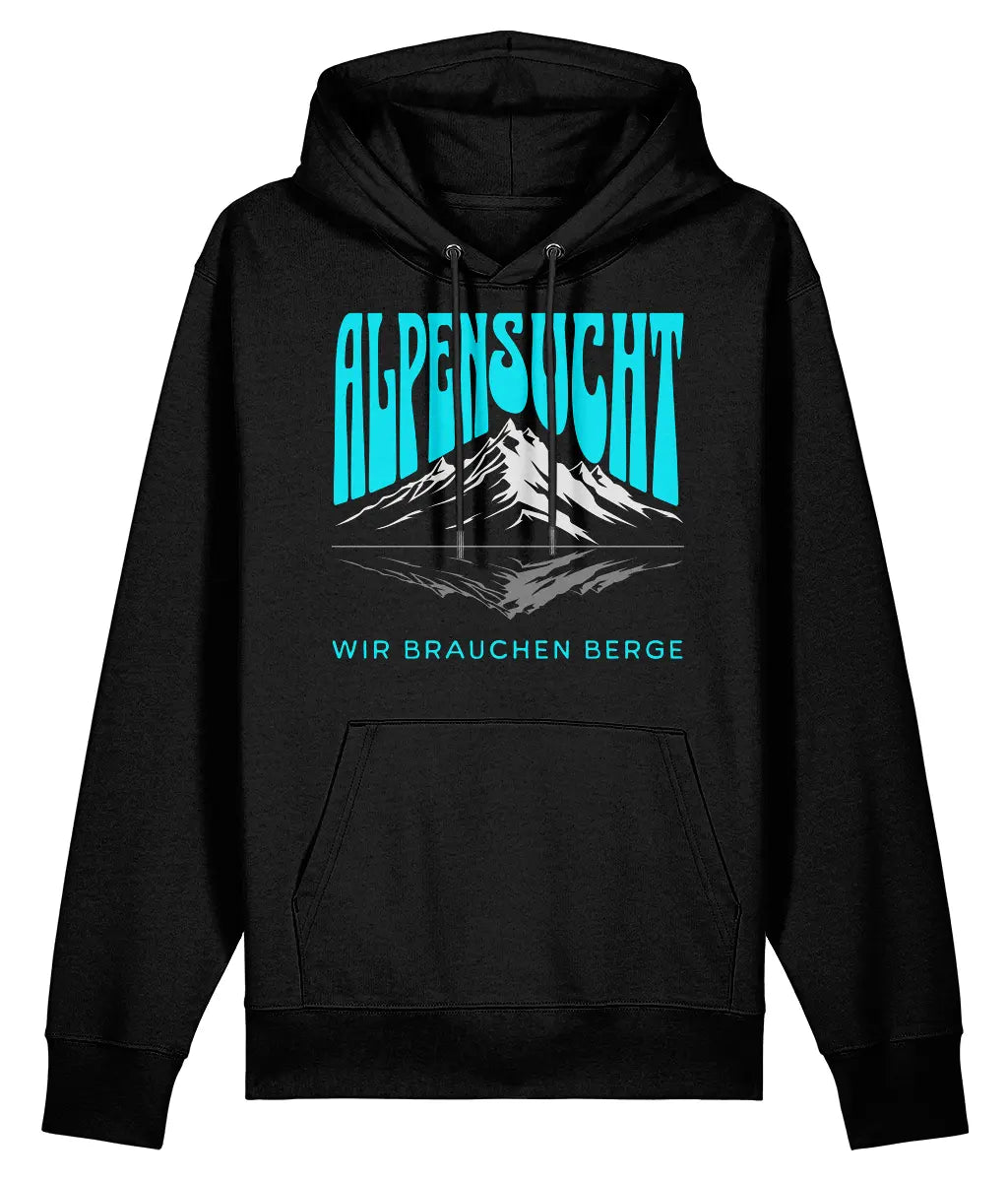 AlpenSucht® Unisex Hoodie "Berge"