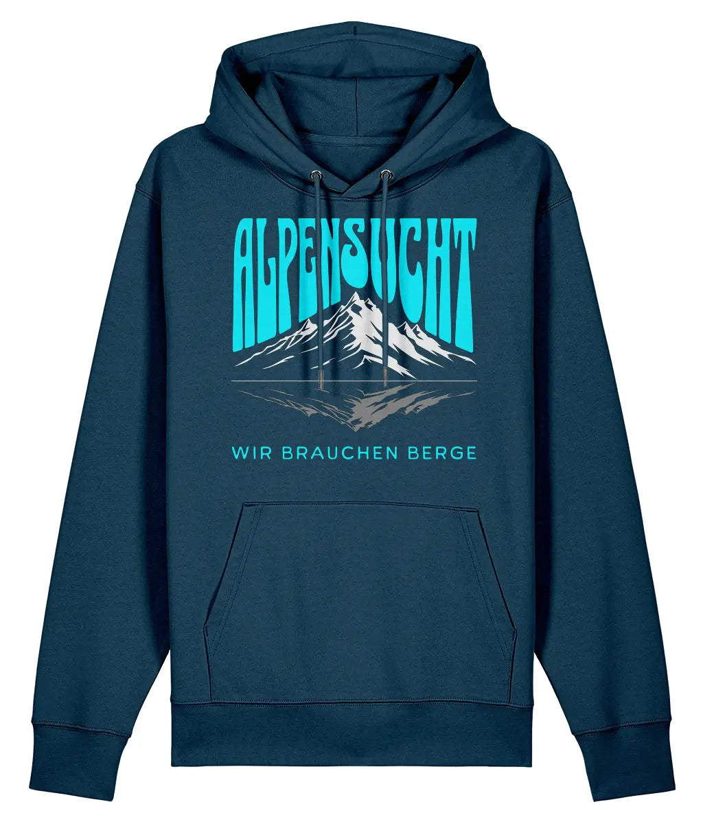 AlpenSucht® Unisex Hoodie "Berge"