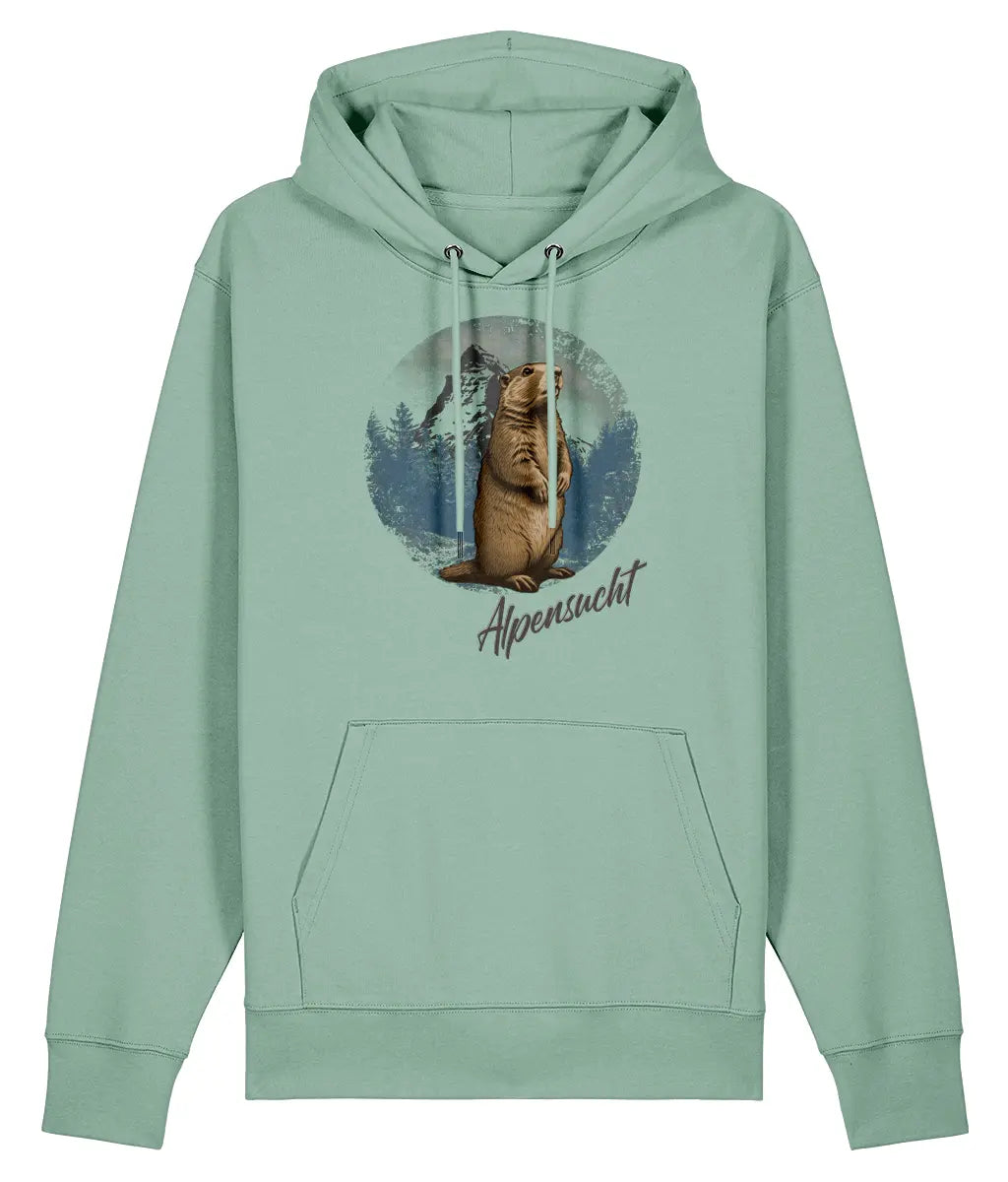 AlpenSucht® Unisex Hoodie "Murmeltier 2.0"