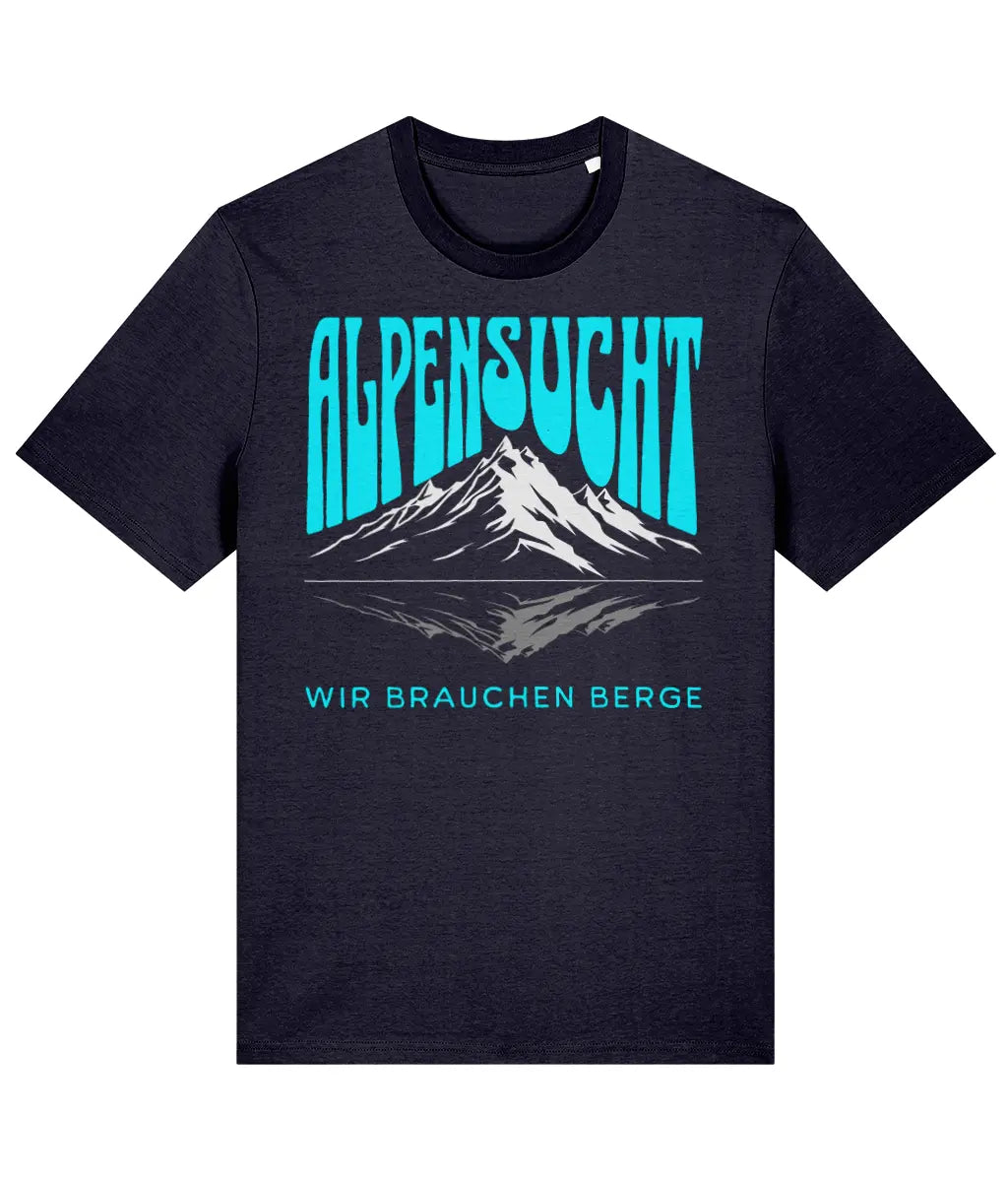 AlpenSucht® Organic Unisex T-Shirt "Berge"