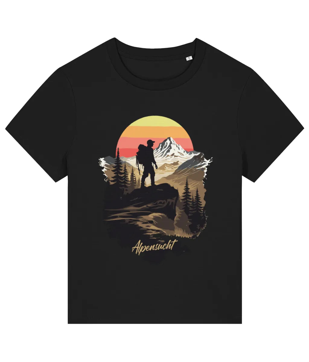 AlpenSucht® Organic Damen T-Shirt "Wanderer"