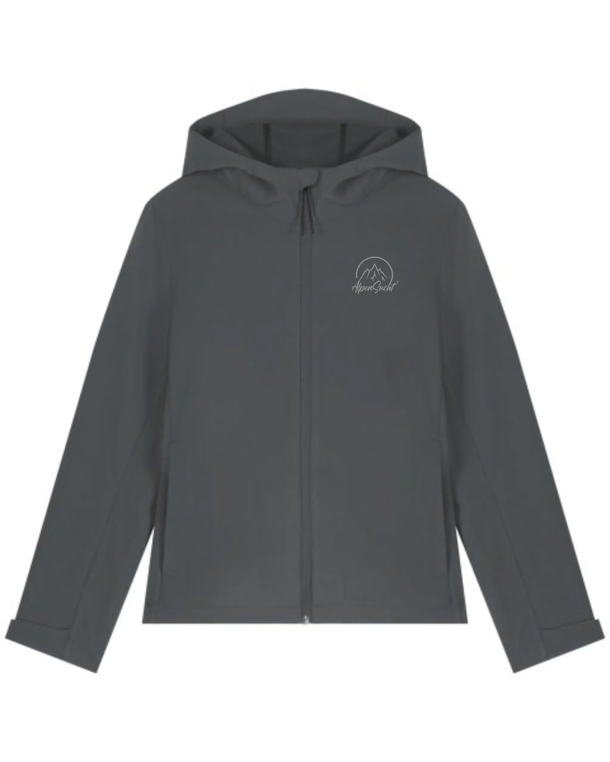 AlpenSucht® Damen Softshelljacke mit Kapuze