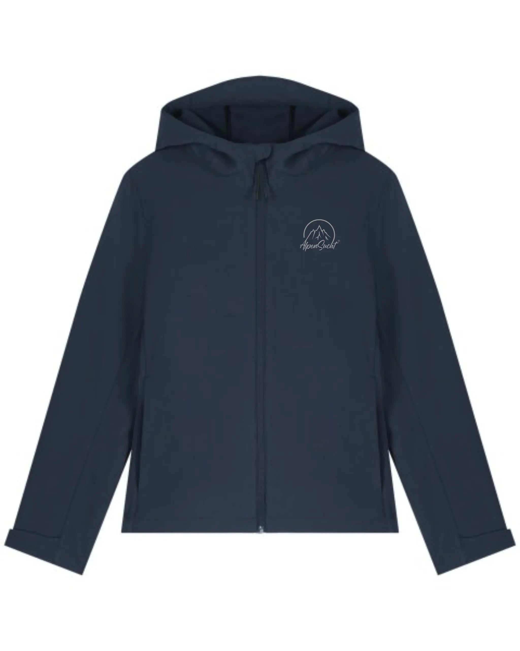 AlpenSucht® Damen Softshelljacke mit Kapuze