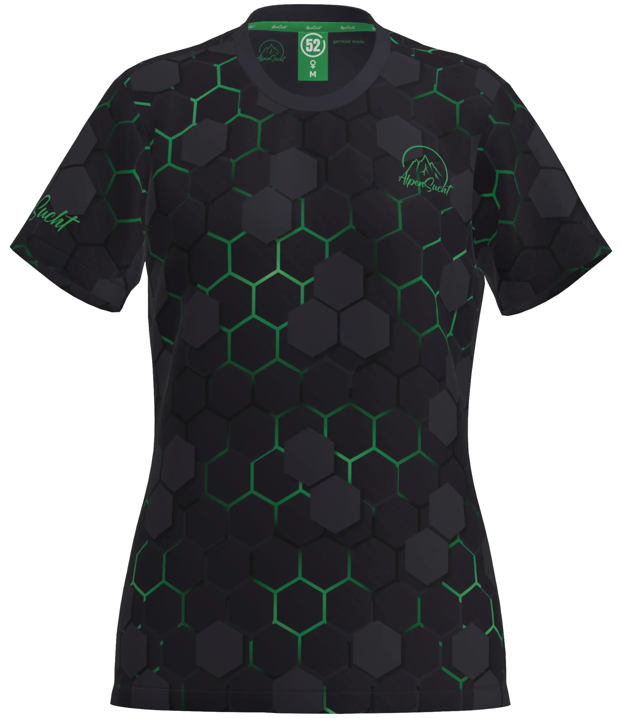 AlpenSucht® Damen Funktionsshirt "Hexagon"