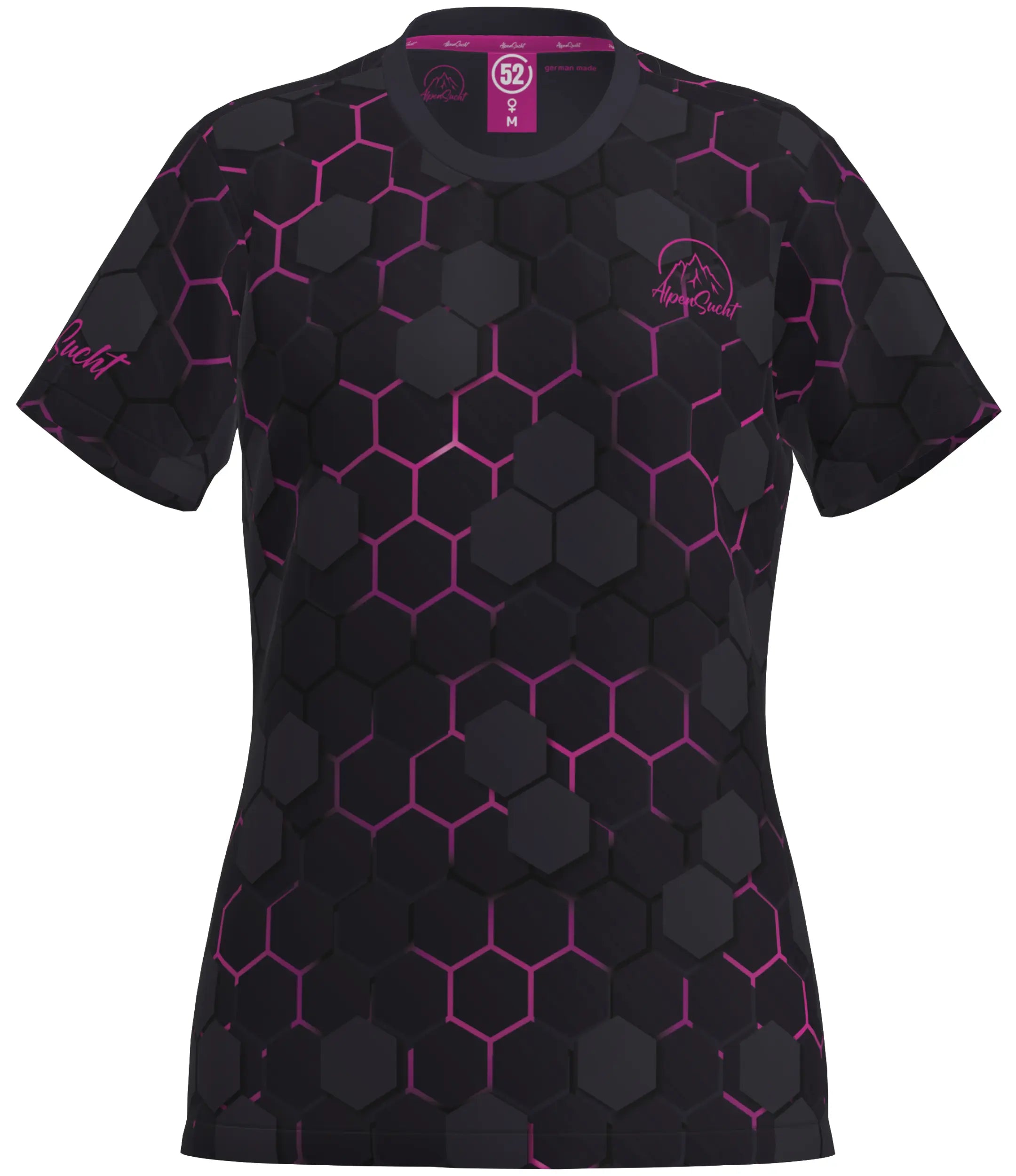 AlpenSucht® Damen Funktionsshirt "Hexagon"