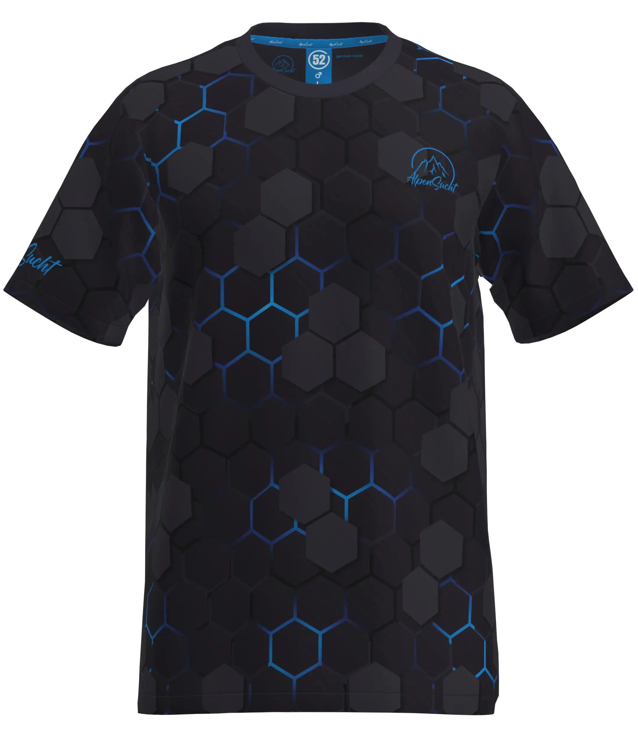 AlpenSucht® Herren Funktionsshirt "Hexagon"