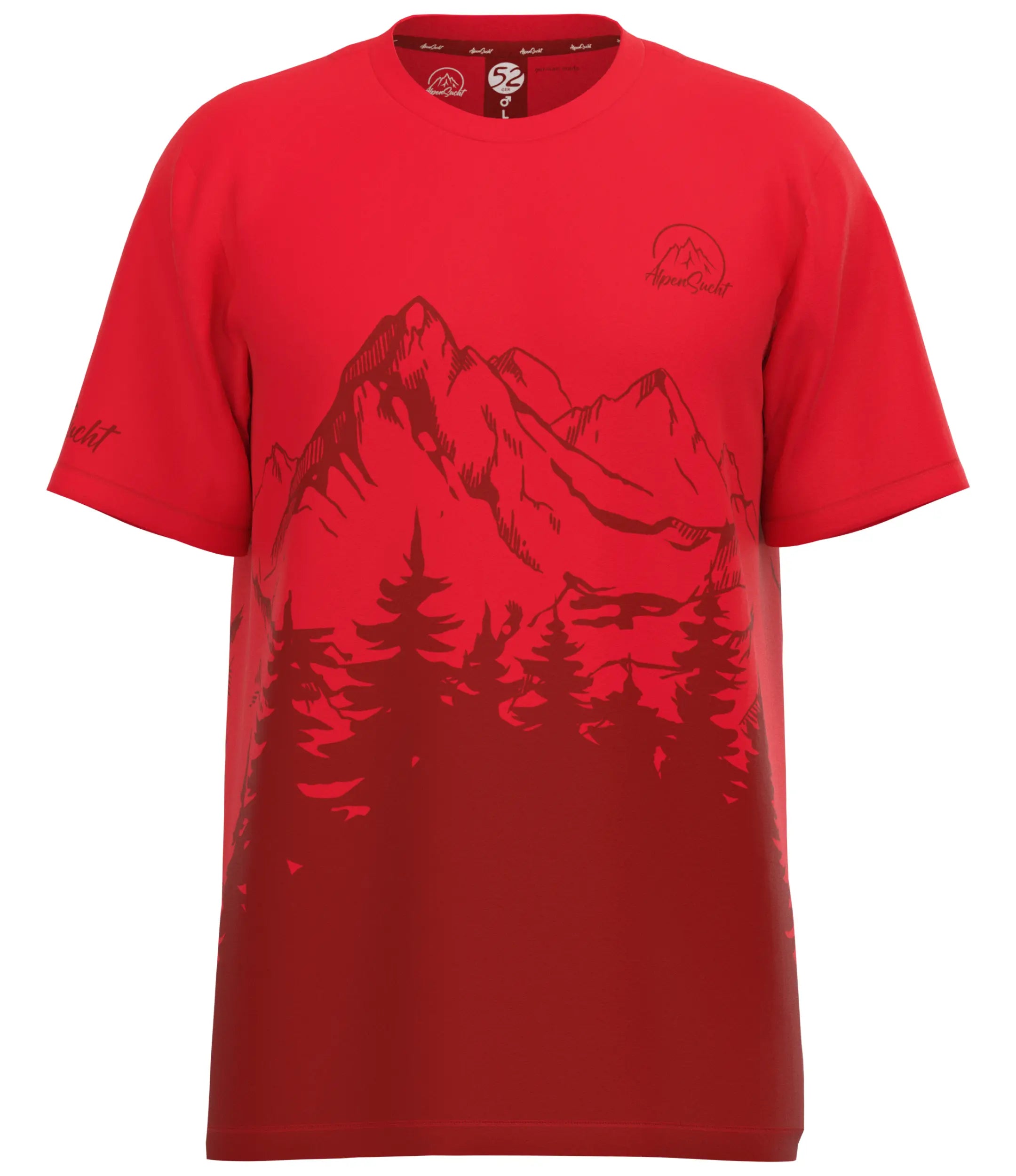 AlpenSucht® Herren Funktionsshirt "Wood"