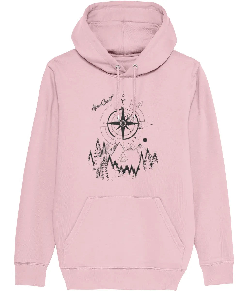 AlpenSucht® Unisex Hoodie "Kompass"