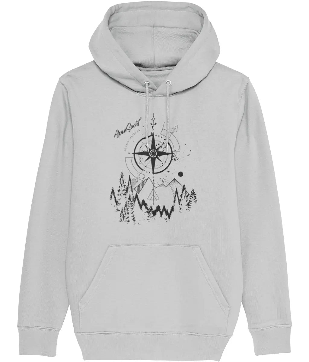 AlpenSucht® Unisex Hoodie "Kompass"