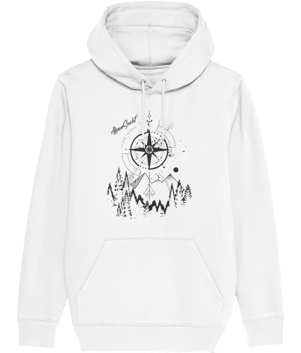 AlpenSucht® Unisex Hoodie "Kompass"