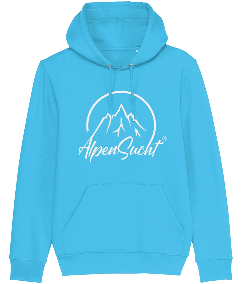 AlpenSucht® Unisex Hoodie mit weißem Logo