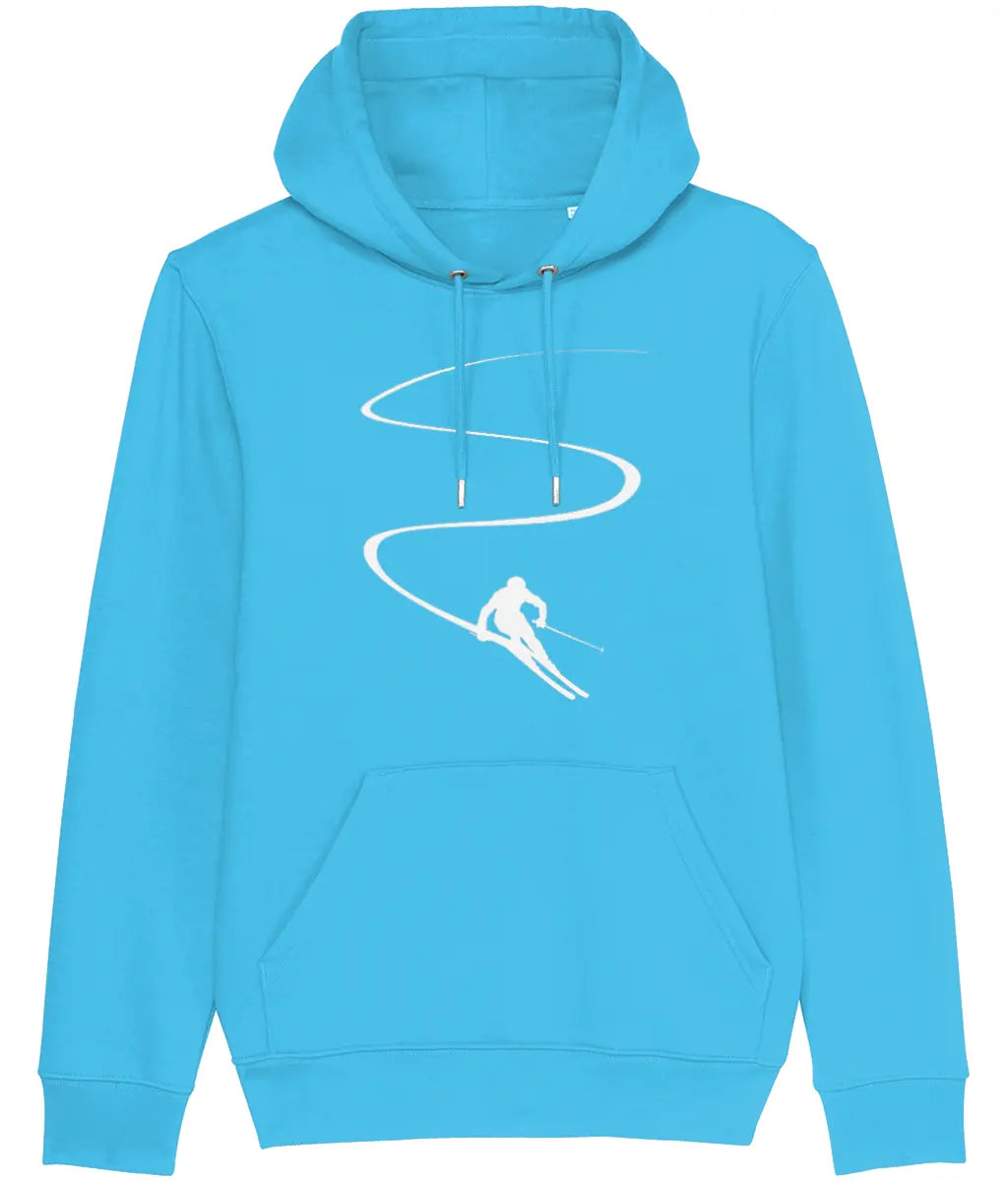 AlpenSucht® Unisex Hoodie "Skifahrer"
