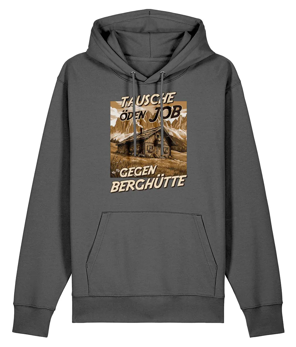 AlpenSucht® Unisex Hoodie "Berghütte 2.0"