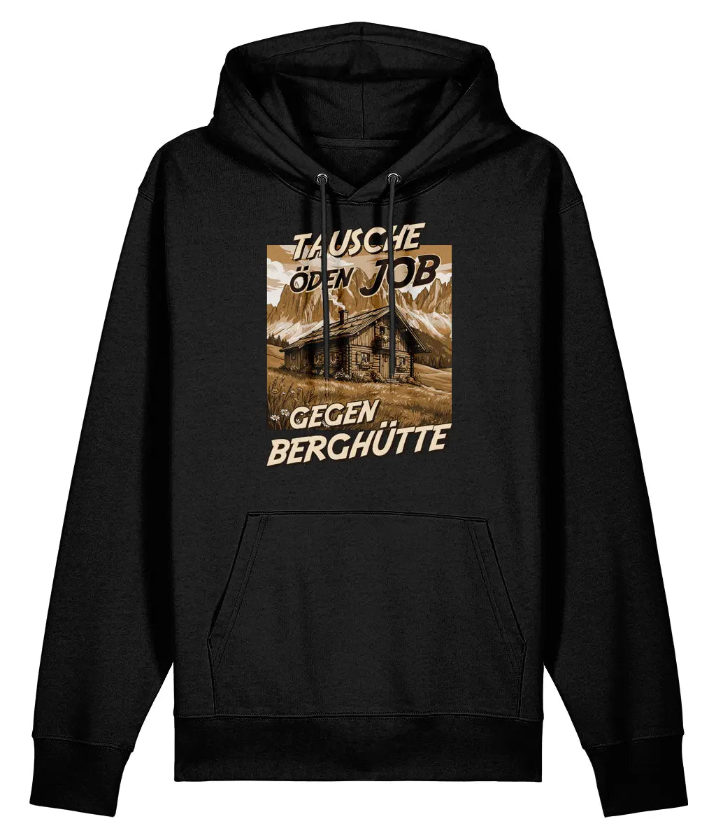 AlpenSucht® Unisex Hoodie "Berghütte 2.0"