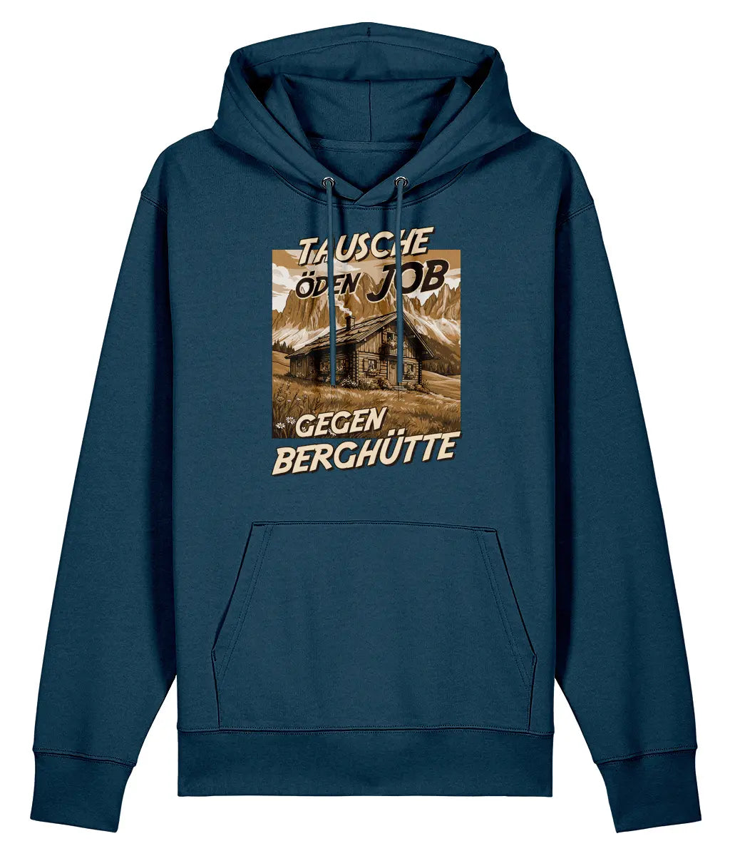 AlpenSucht® Unisex Hoodie "Berghütte 2.0"