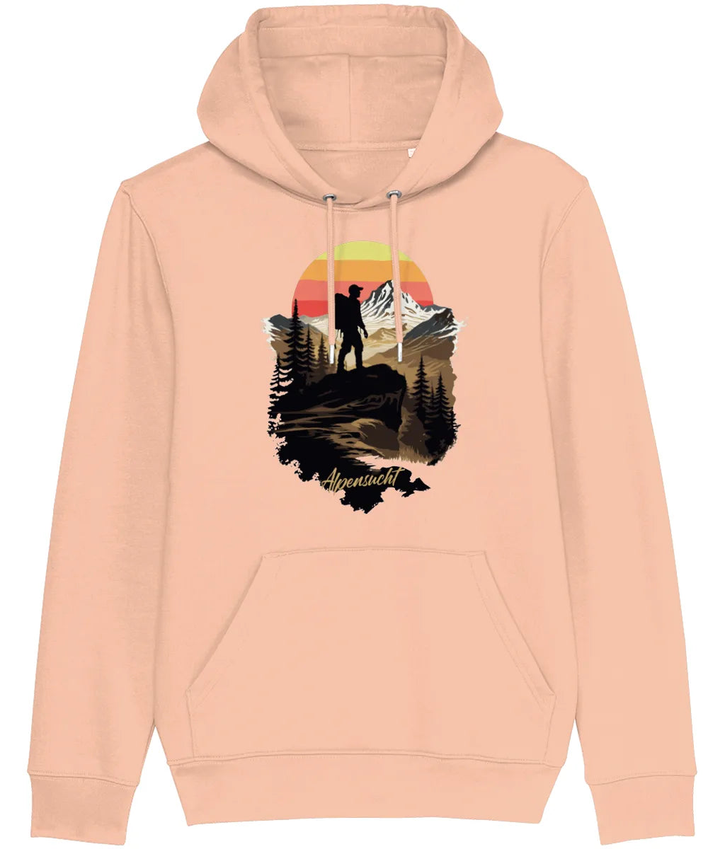 AlpenSucht® Unisex Hoodie "Wanderer"