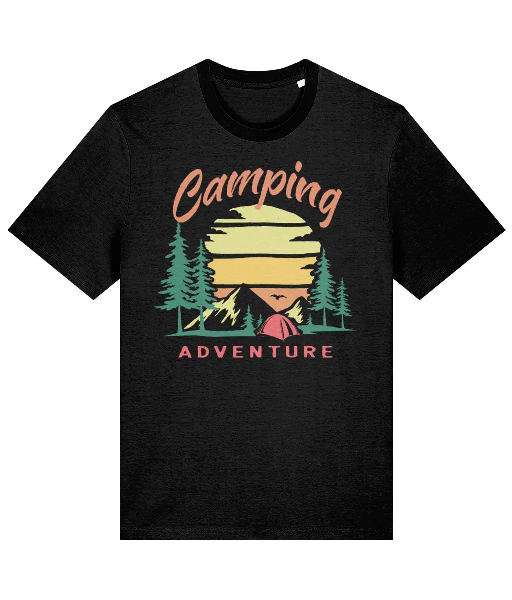 AlpenSucht® Organic Unisex T-Shirt "Camping Adventure"