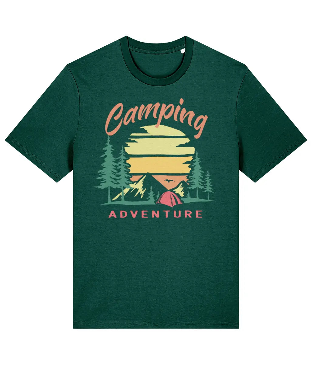 AlpenSucht® Organic Unisex T-Shirt "Camping Adventure"