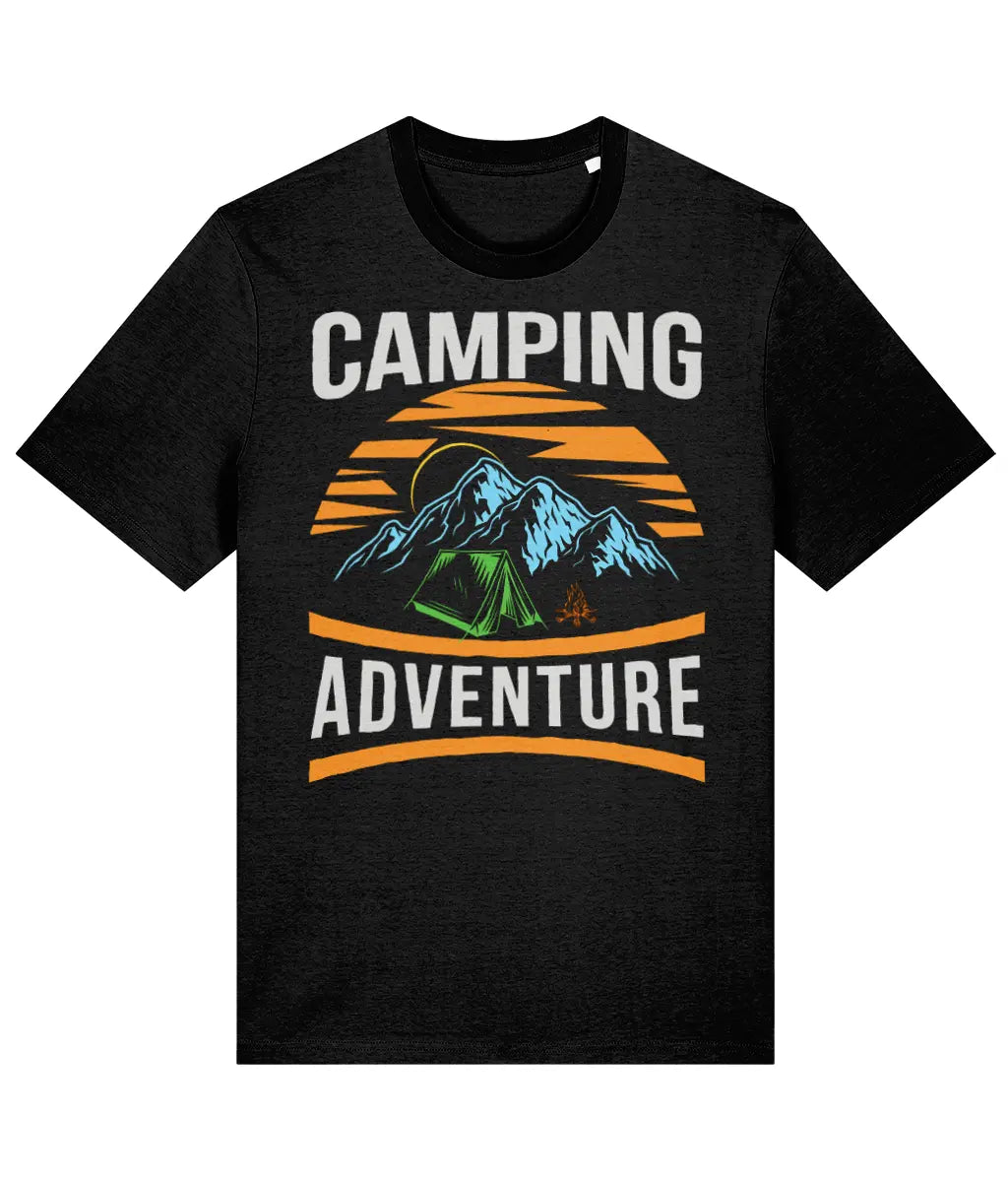 AlpenSucht® Organic Unisex T-Shirt "Mountain Camping"