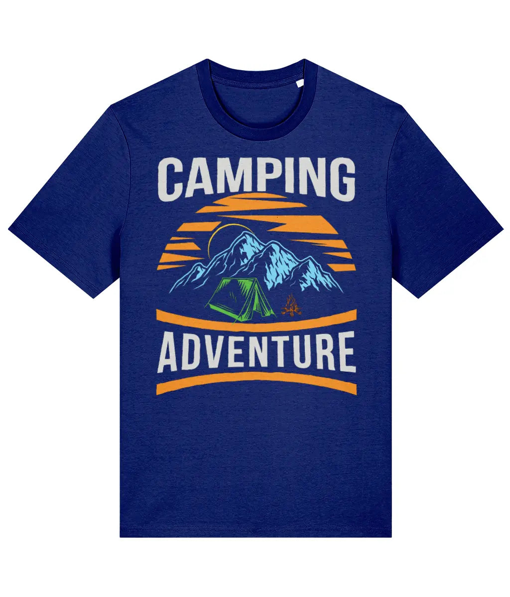 AlpenSucht® Organic Unisex T-Shirt "Mountain Camping"