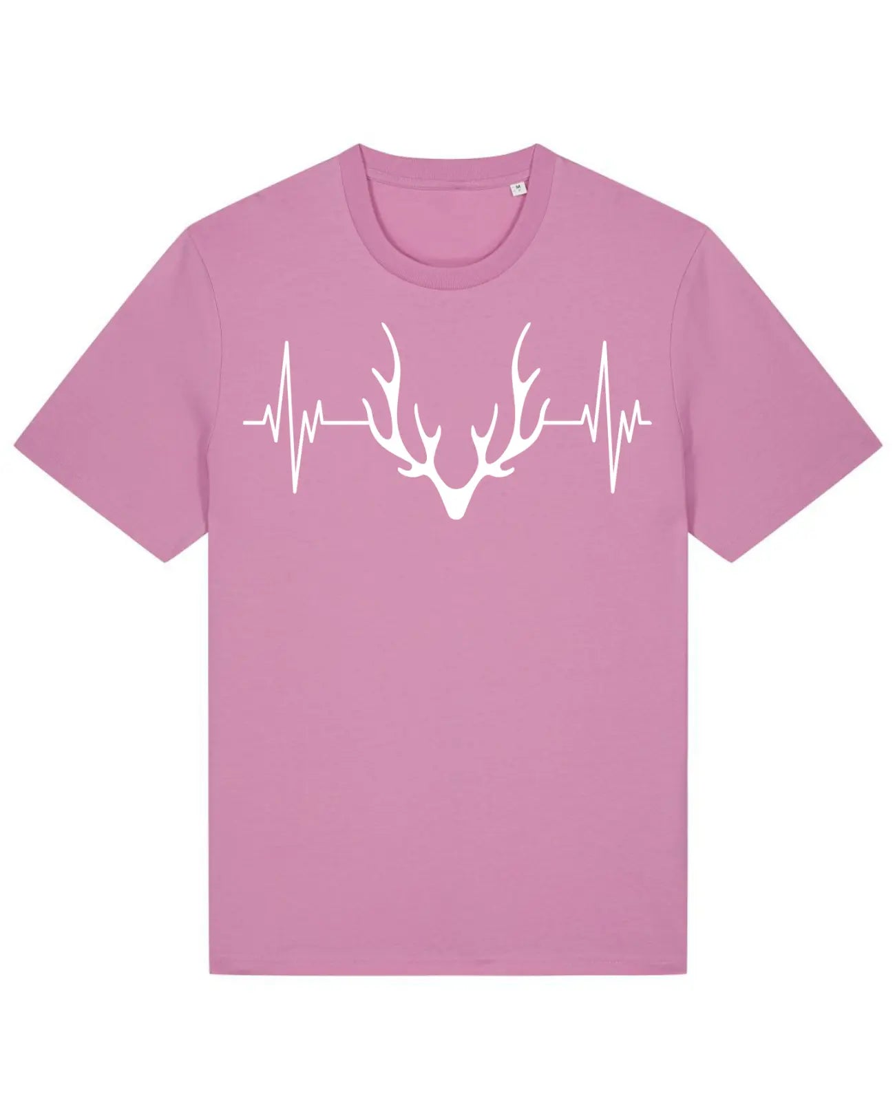 AlpenSucht® Organic Unisex T-Shirt "Herzschlag Geweih"