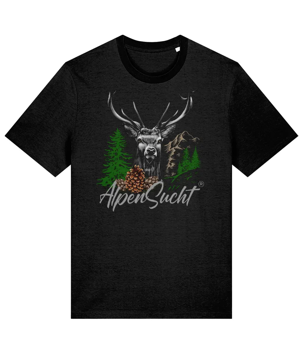 AlpenSucht® Organic Unisex T-Shirt "Hirsch"