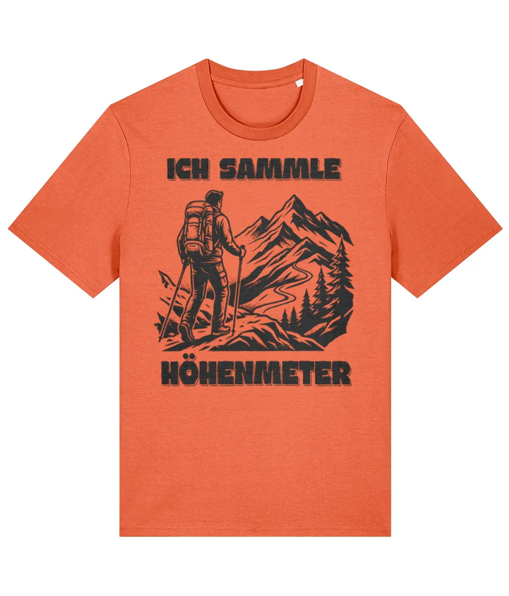 AlpenSucht® Organic Unisex T-Shirt "Ich sammle Höhenmeter"