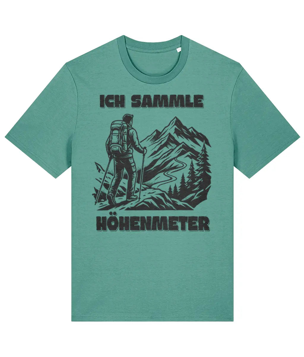 AlpenSucht® Organic Unisex T-Shirt "Ich sammle Höhenmeter"