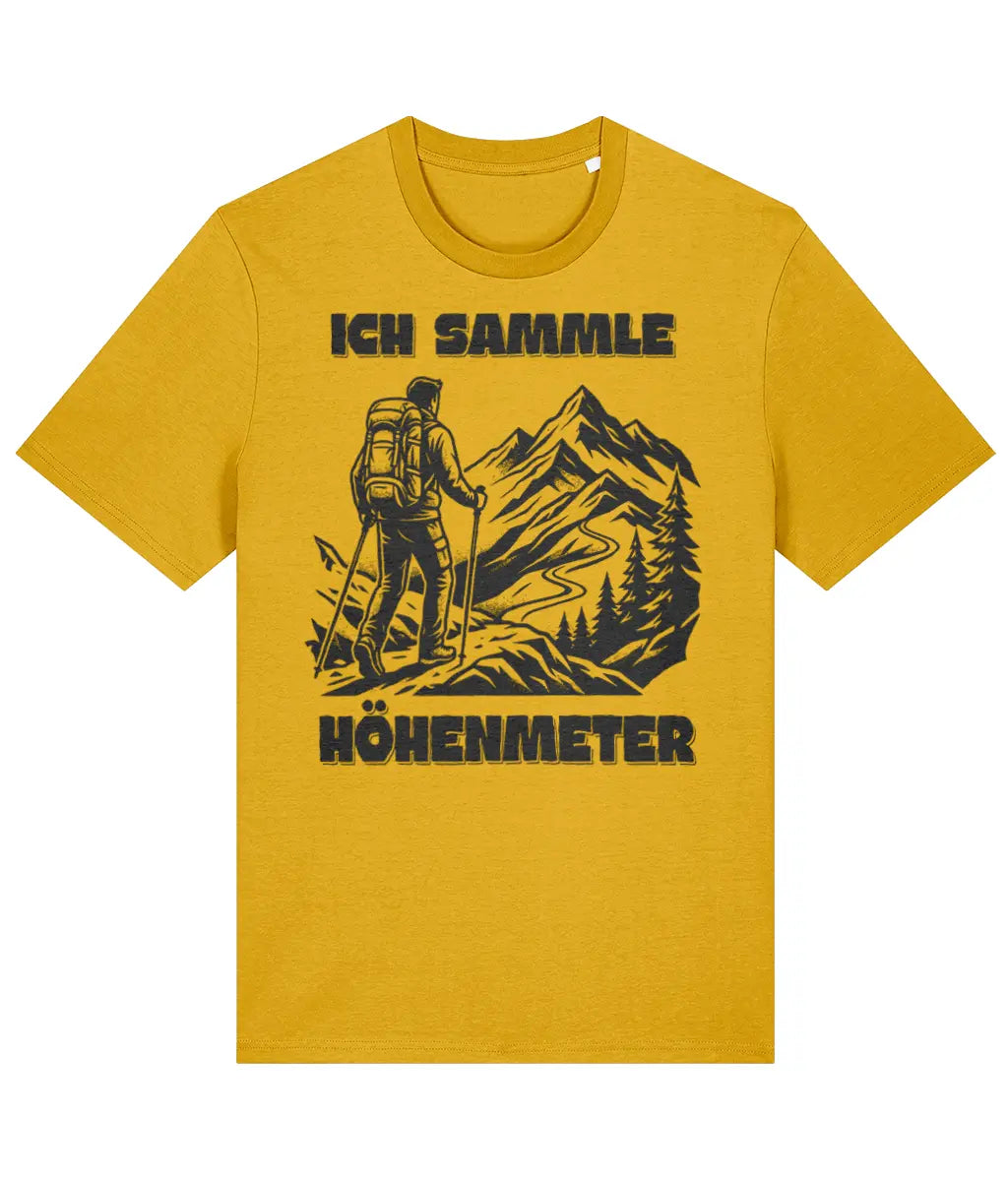 AlpenSucht® Organic Unisex T-Shirt "Ich sammle Höhenmeter"