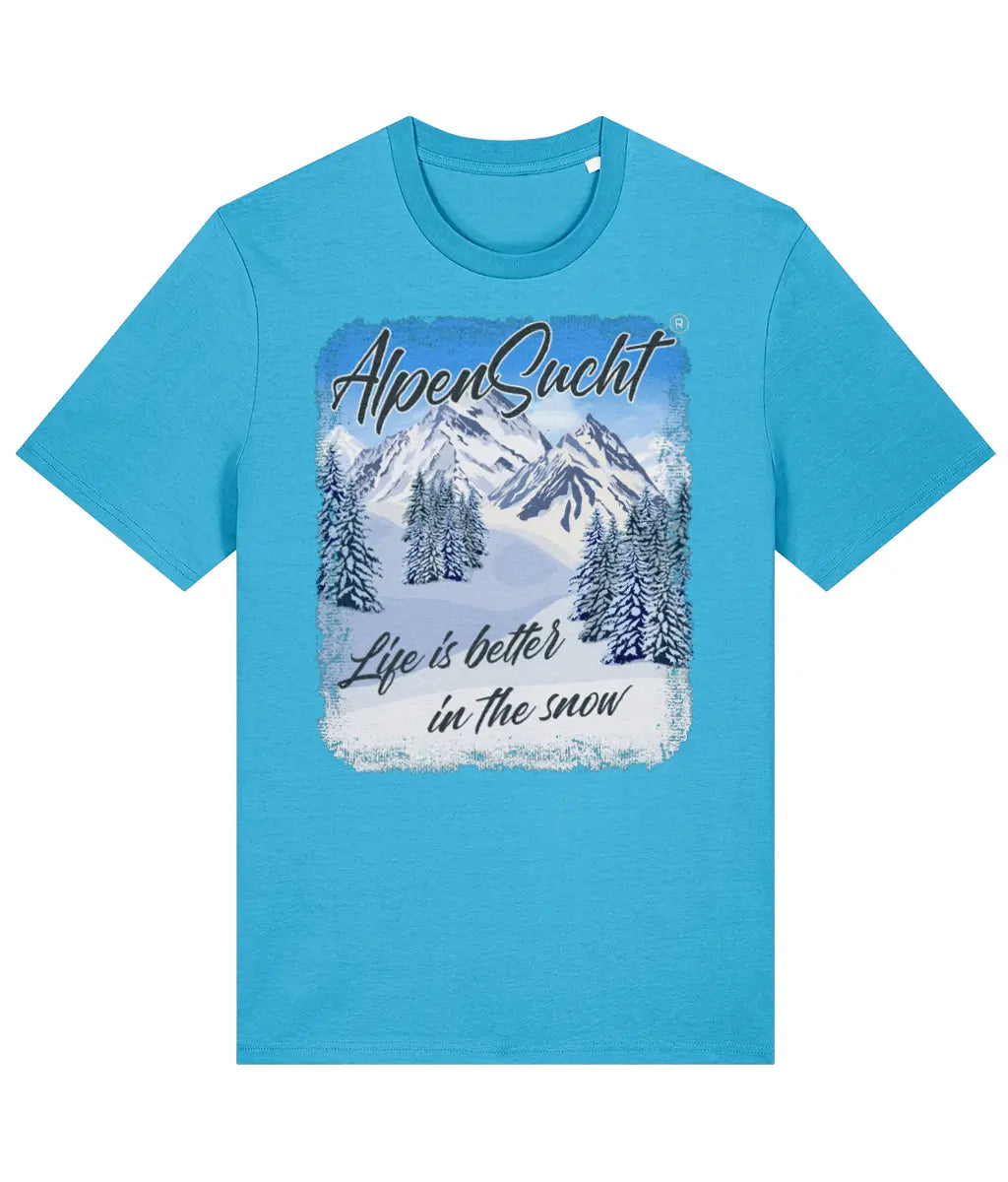 AlpenSucht® Organic Unisex T-Shirt "In The Snow"