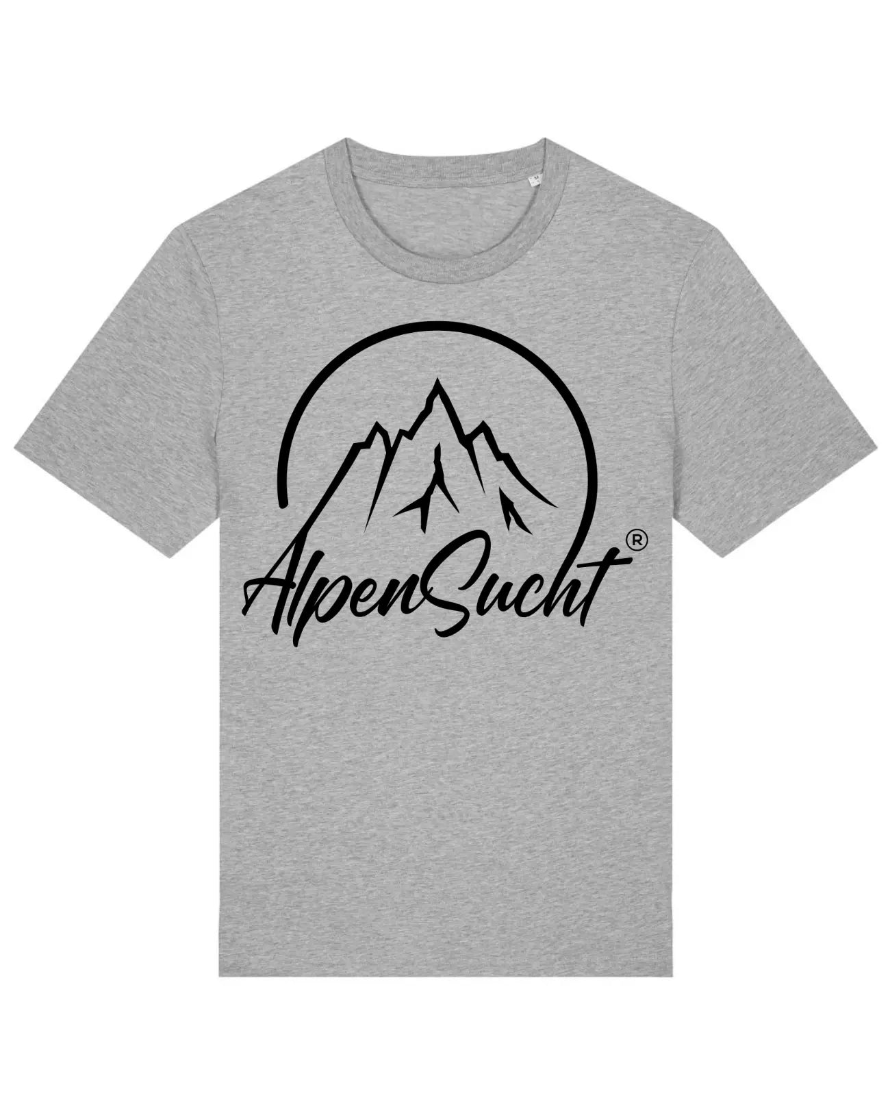 AlpenSucht® Organic Unisex T-Shirt mit schwarzem Logo