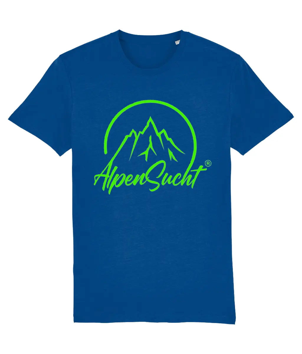 AlpenSucht® Organic Unisex T-Shirt mit grünem Logo