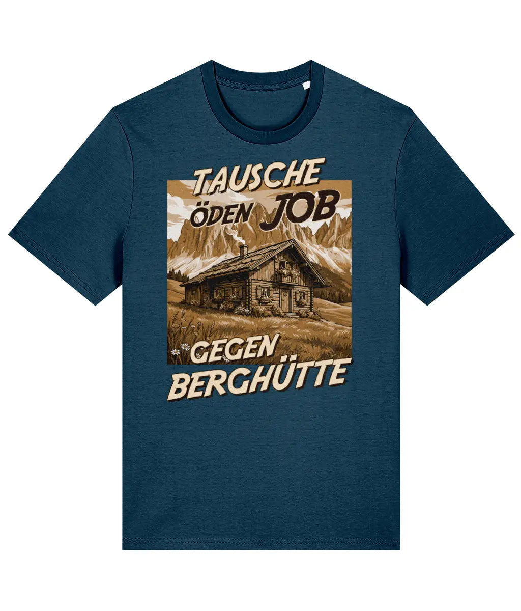 AlpenSucht® Organic Unisex T-Shirt "Berghütte 2.0"