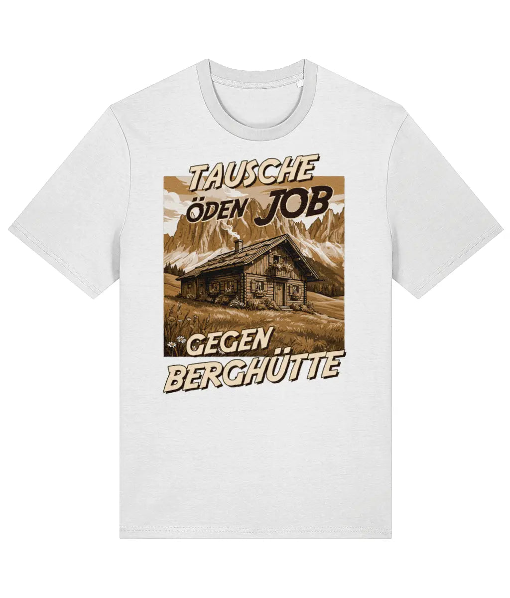 AlpenSucht® Organic Unisex T-Shirt "Berghütte 2.0"