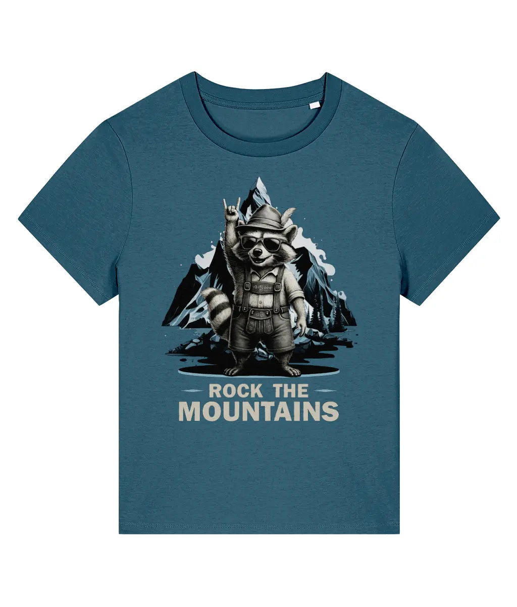 AlpenSucht® Organic Damen T-Shirt "Waschbär"